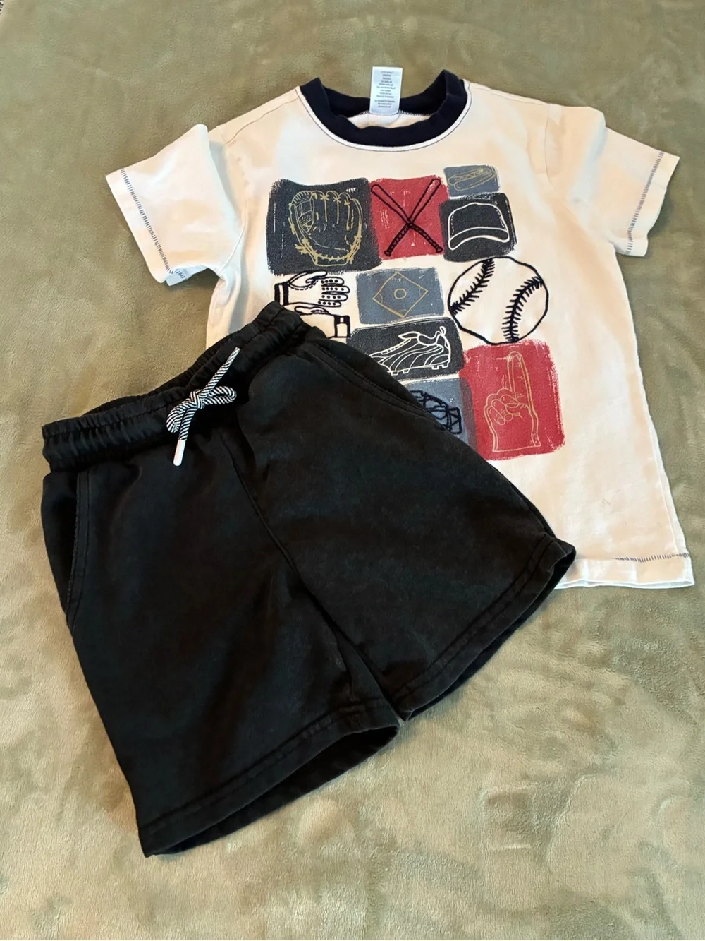 Bundle of 2 Boys Outfits… One Size 5T & One Size 6. Shirts are Gymboree Brand.